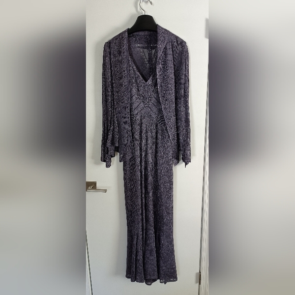 Damianou Dresses Mother Of The Bride Sparkle Crochet Dress Size Xl